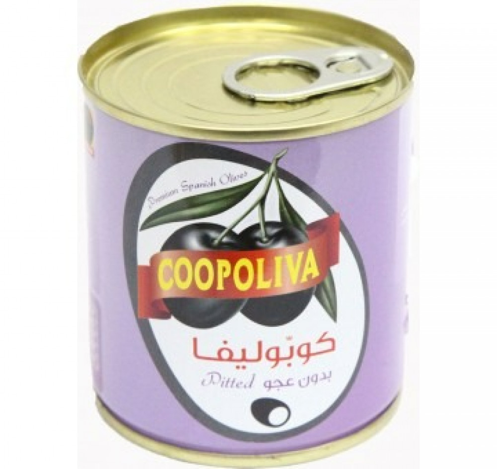 Coopoliva Pitted Black olive  Box 75 gm * 12