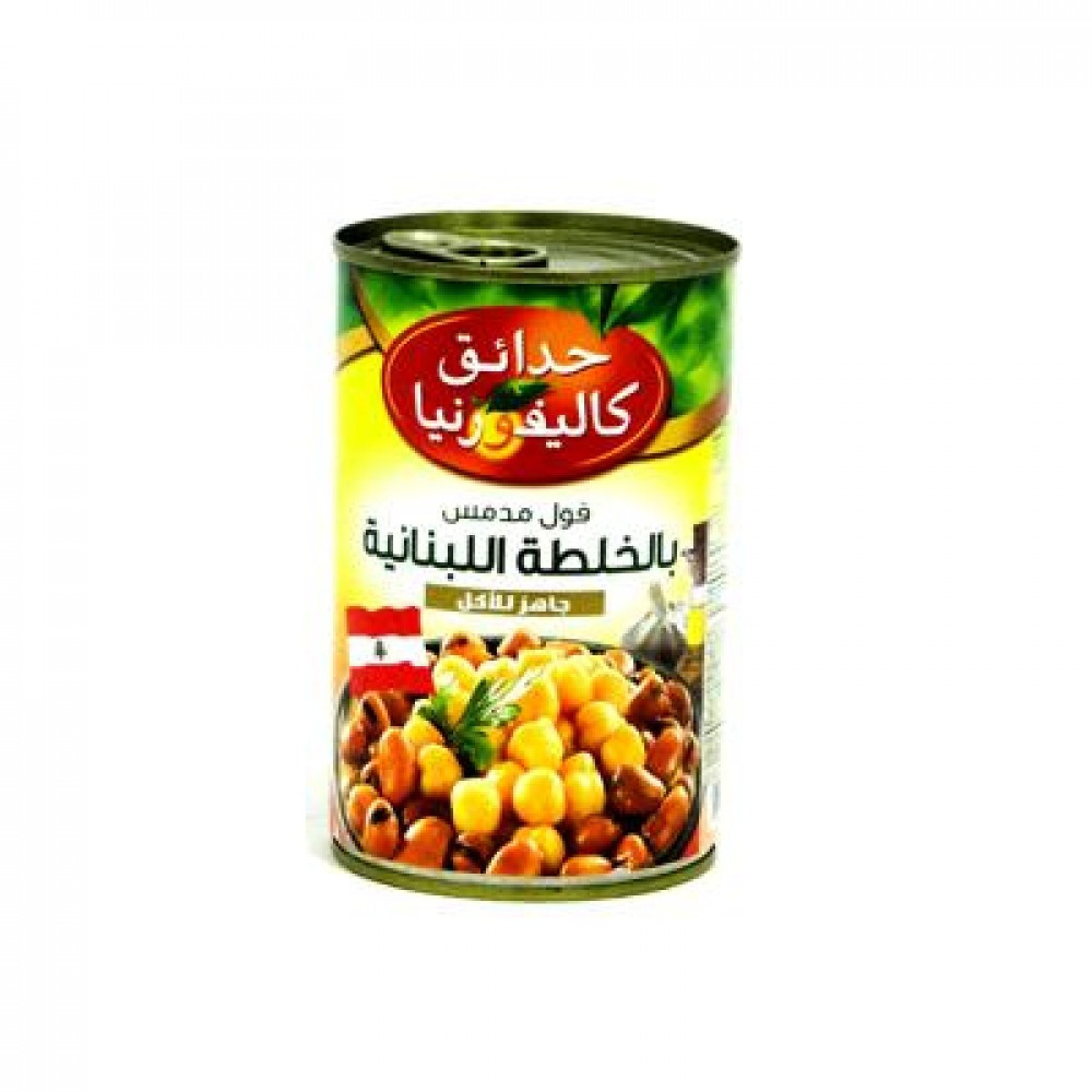 Fava Beans with Lebanese Recipe from California Garden 450 gm *12