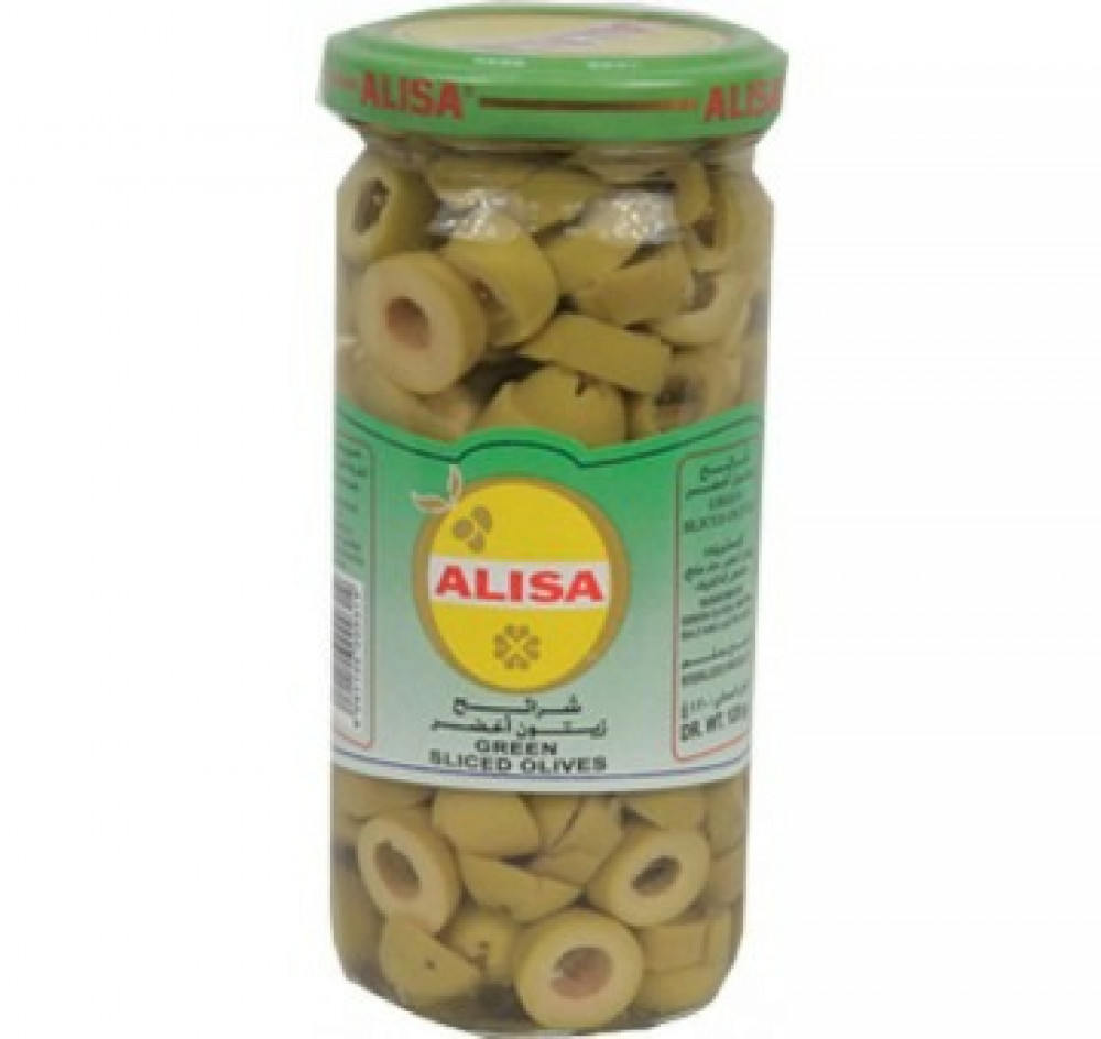 Alisa Sliced Green Olive 500 gm 