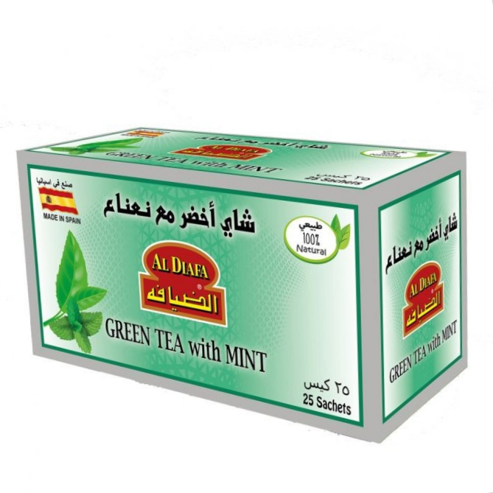 Aldiafa green tea with mint 25*36 capsules