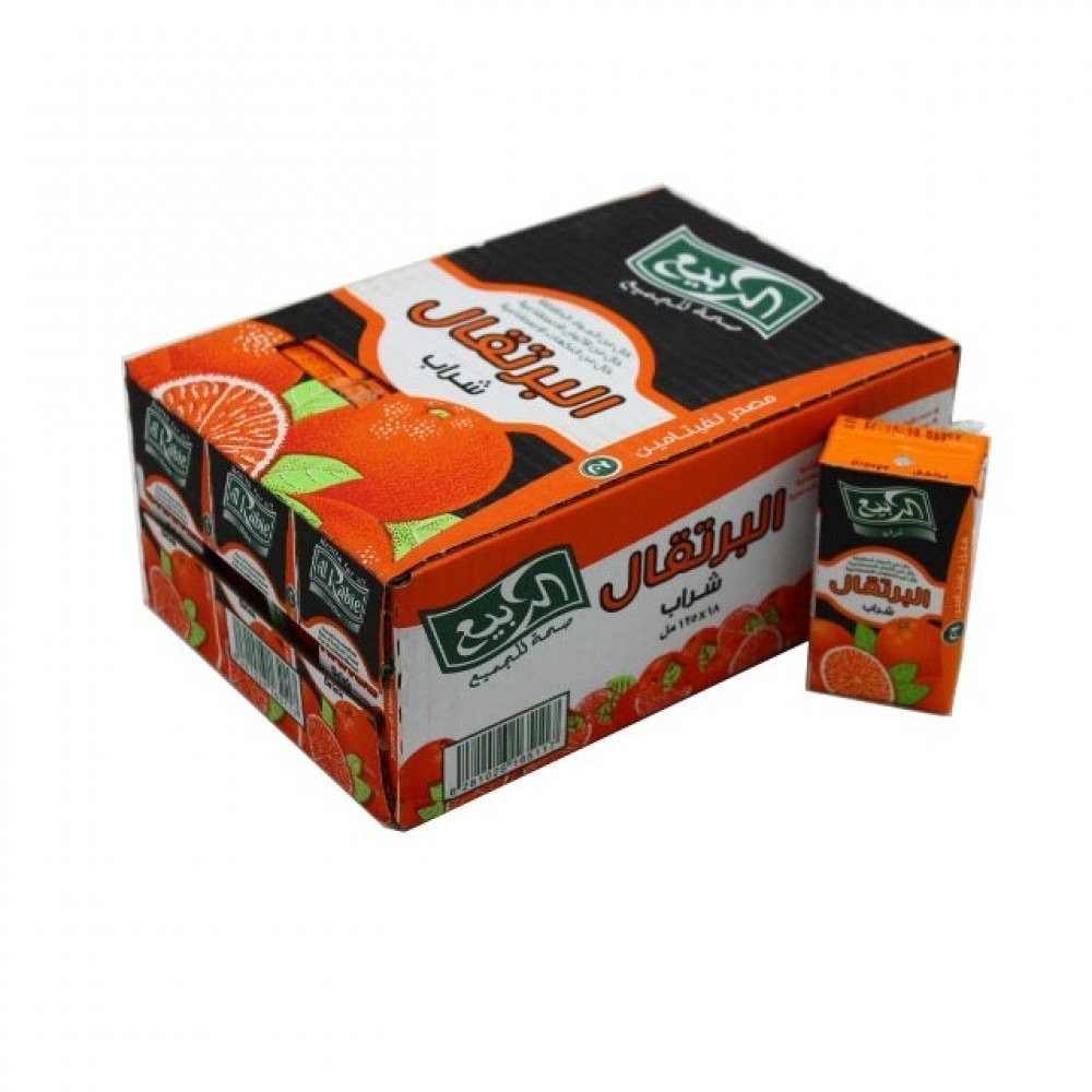 Alrabie orange juice carton 20 + 1 x 125 ml