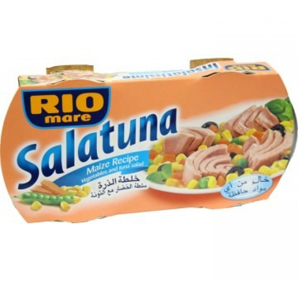 Rio Mare Salatuna Corn Mix 2 x 160 Grams - 2 Boxes