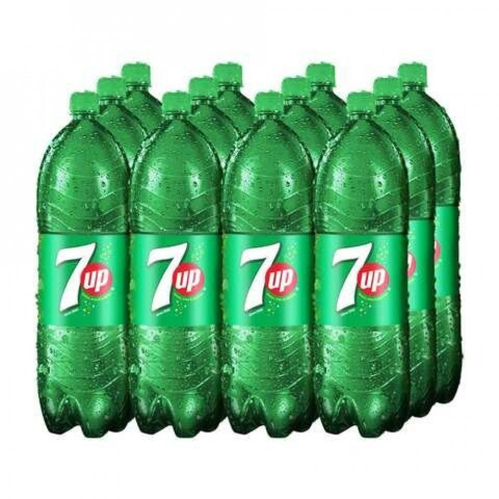 Seven up soft drink, 12 x 1 liter