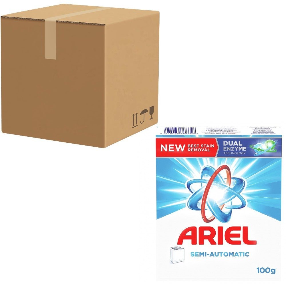 Ariel powder laundry soap, 100 gm*48