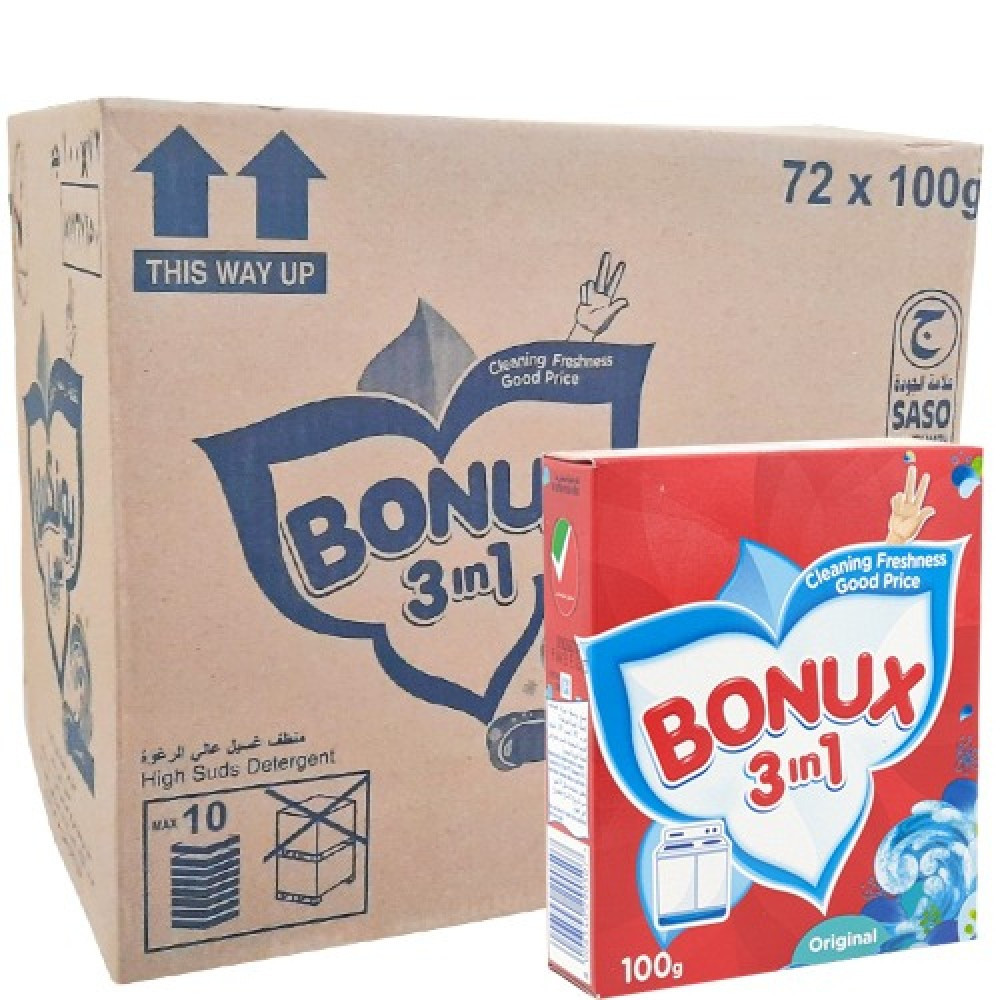 Bonux soap powder 100 gm 72 packages
