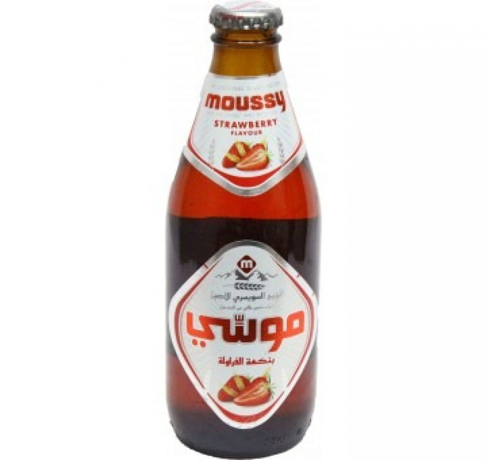 Moussy beer, strawberry, 330 ml, -24 pieces