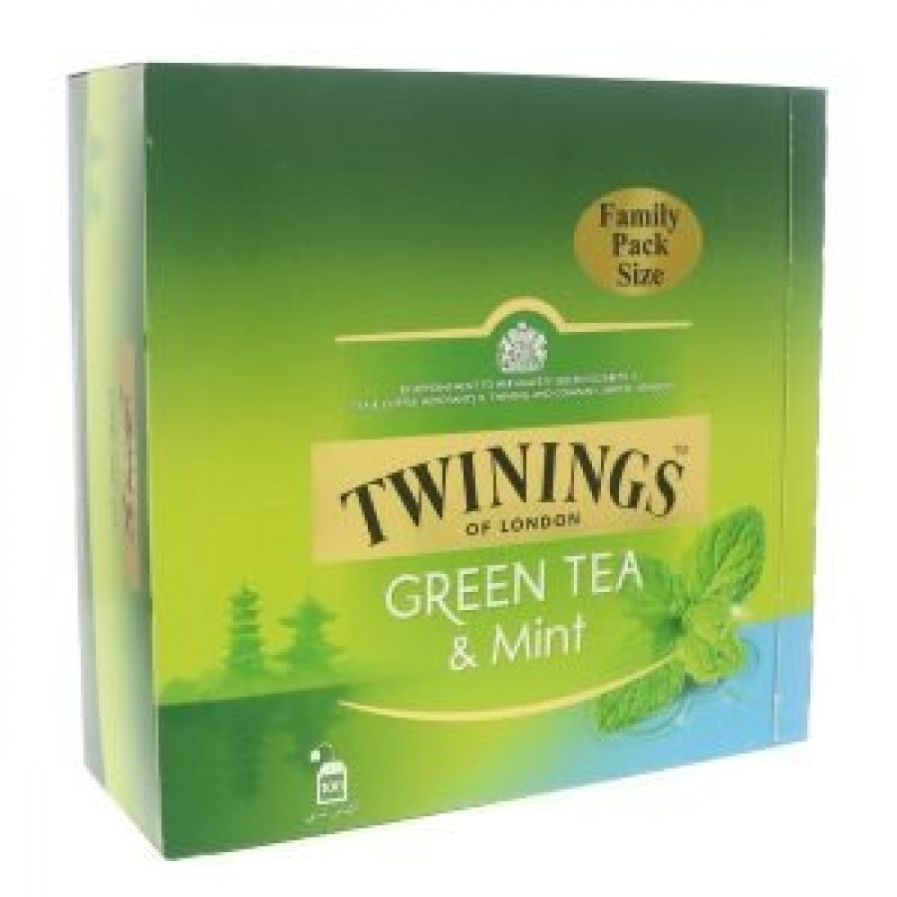 Twinings Green Tea With Mint - 100 Bags*4