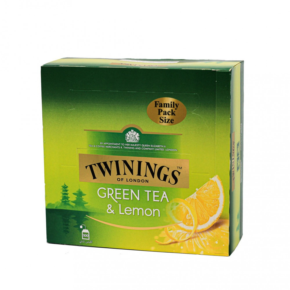 Twinings green tea with lemon 100 bags*4