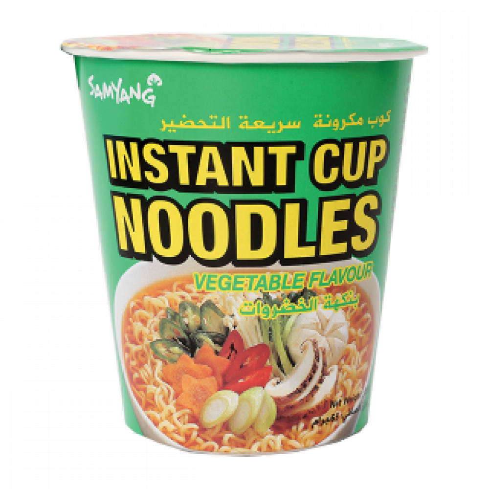 Samyang Instant Noodles Cup Vegetable Flavor - 65gm*30