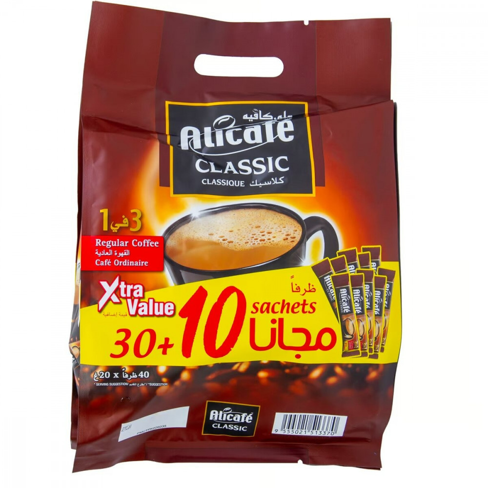 Ali cafe classic 3 in 1 20 gm 30 + 10