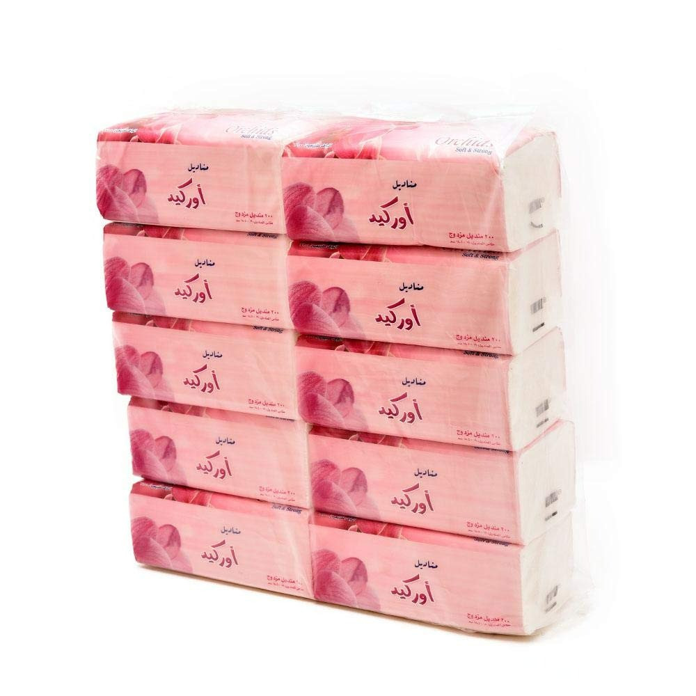 Orchid Tissue 250 Single Tissues x 50 Packs