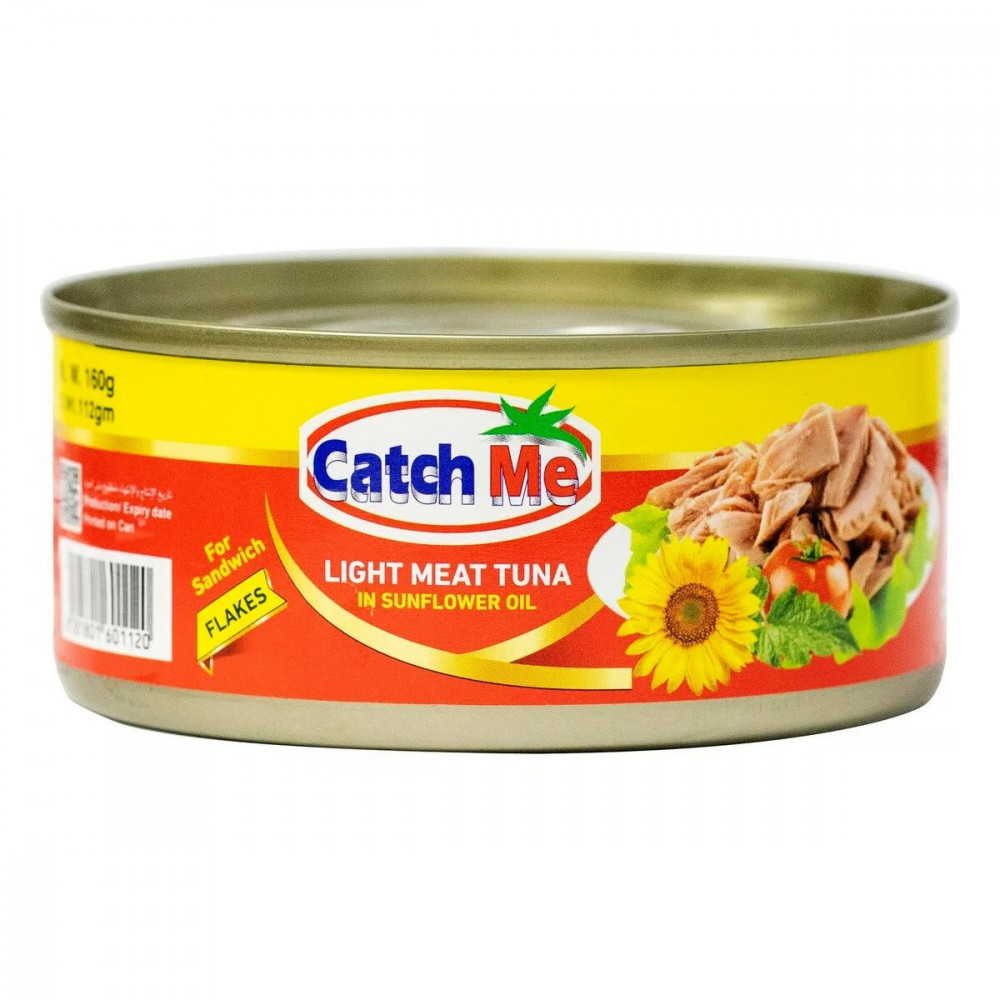 Catch me light meat tuna in sunflower oil 160 gm