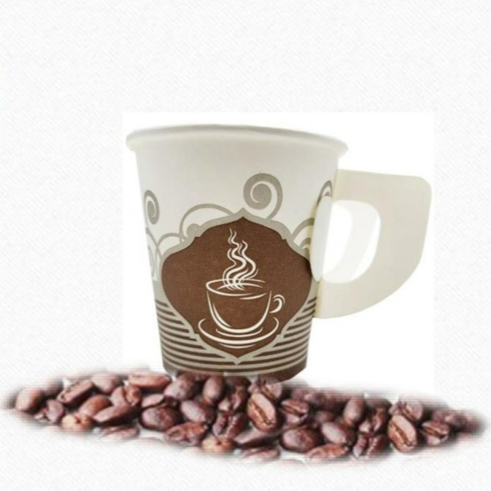 Aram paper cups 7 ounces with handle - 1000 cups