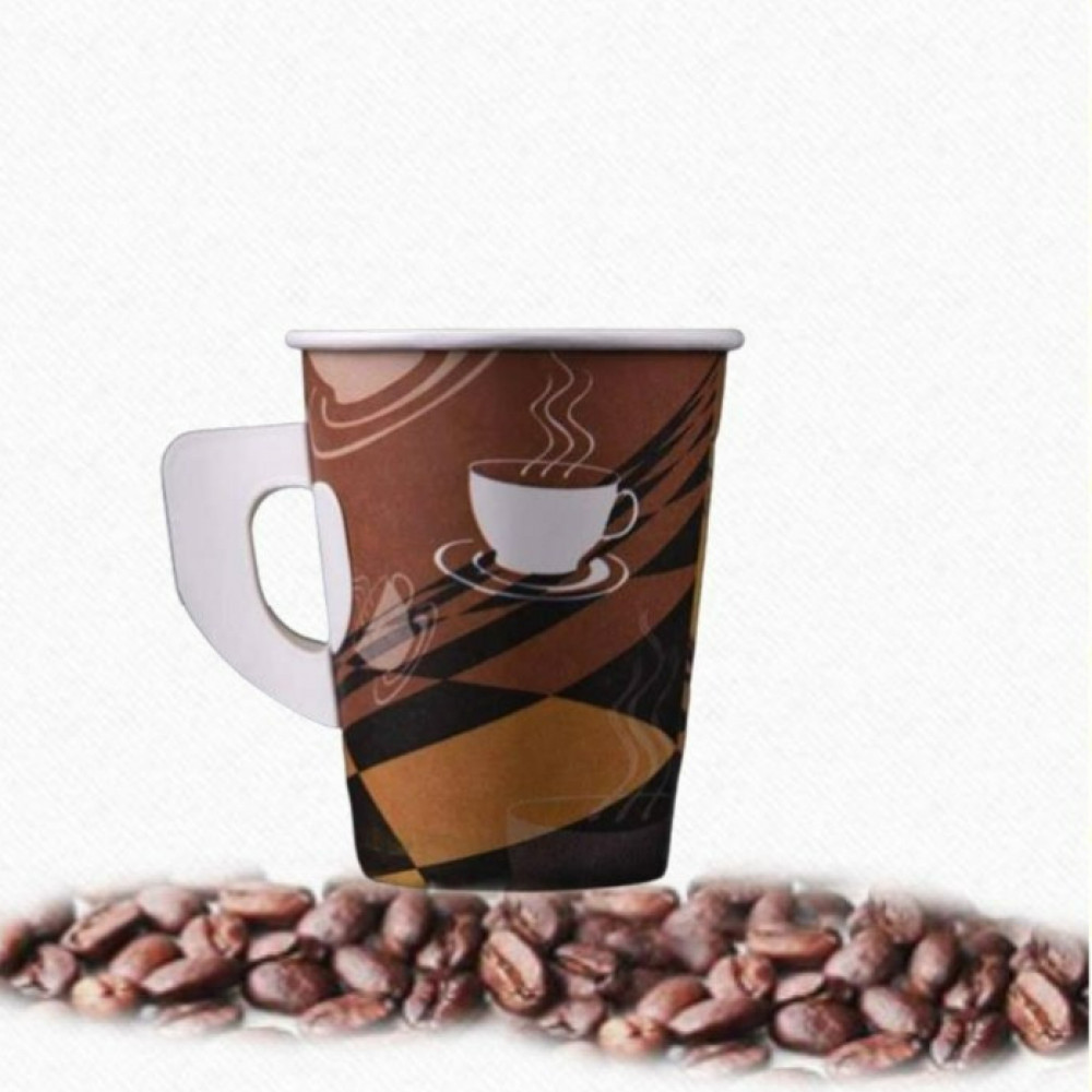 Aram paper cups 9 ounces with a cup - 1000 cups