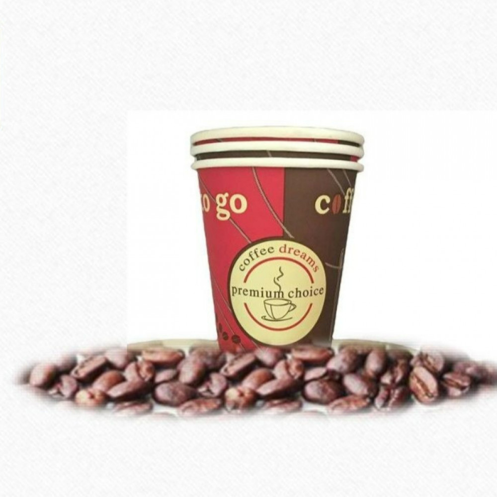 Aram paper cups 9 ounces with a cup - 1000 cups