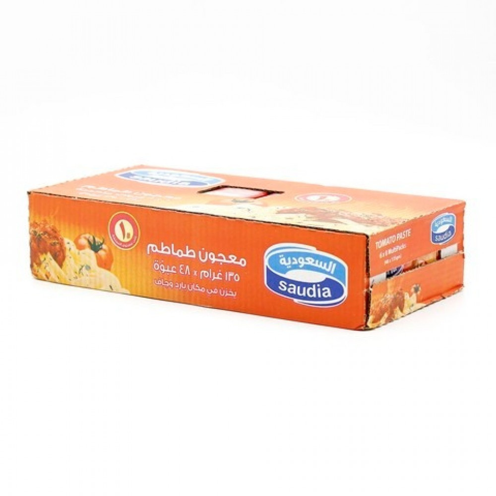 Saudi Arabia tomato paste carton 48×135g