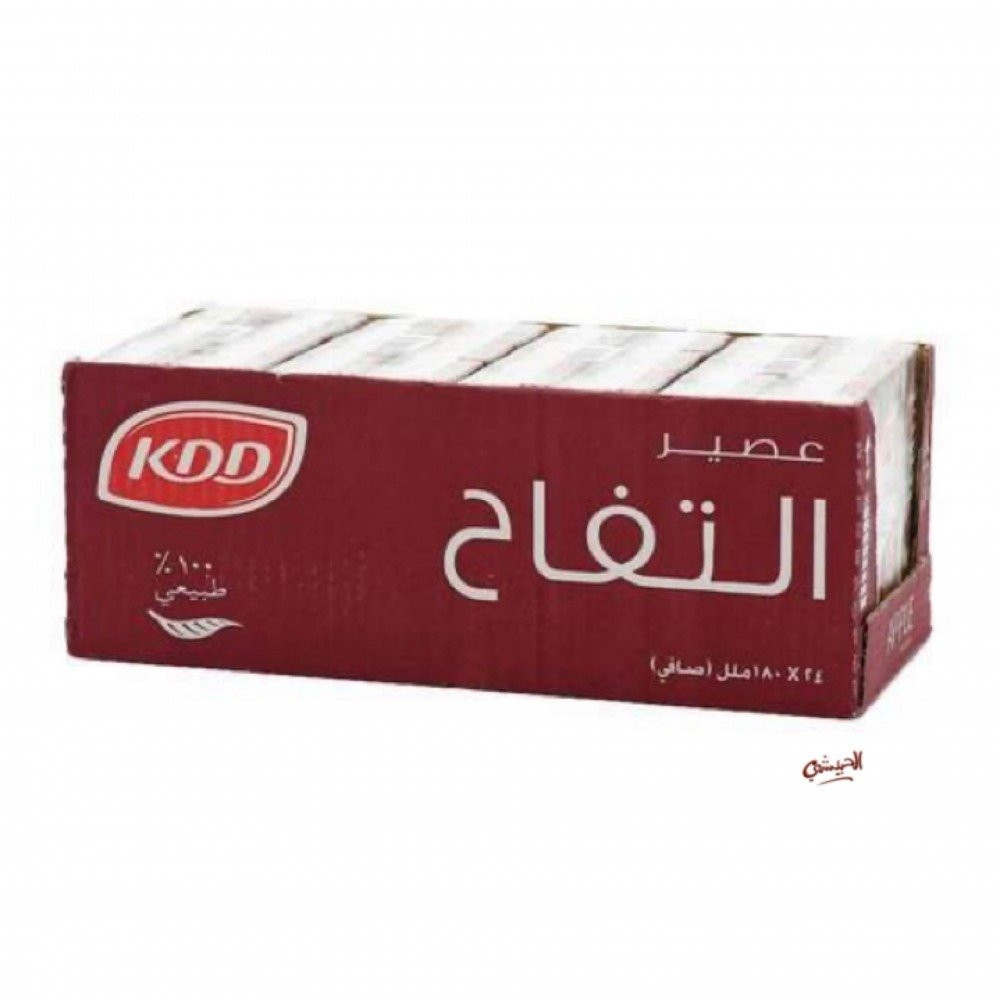 Kdd apple juice carton 24 x 180 ml